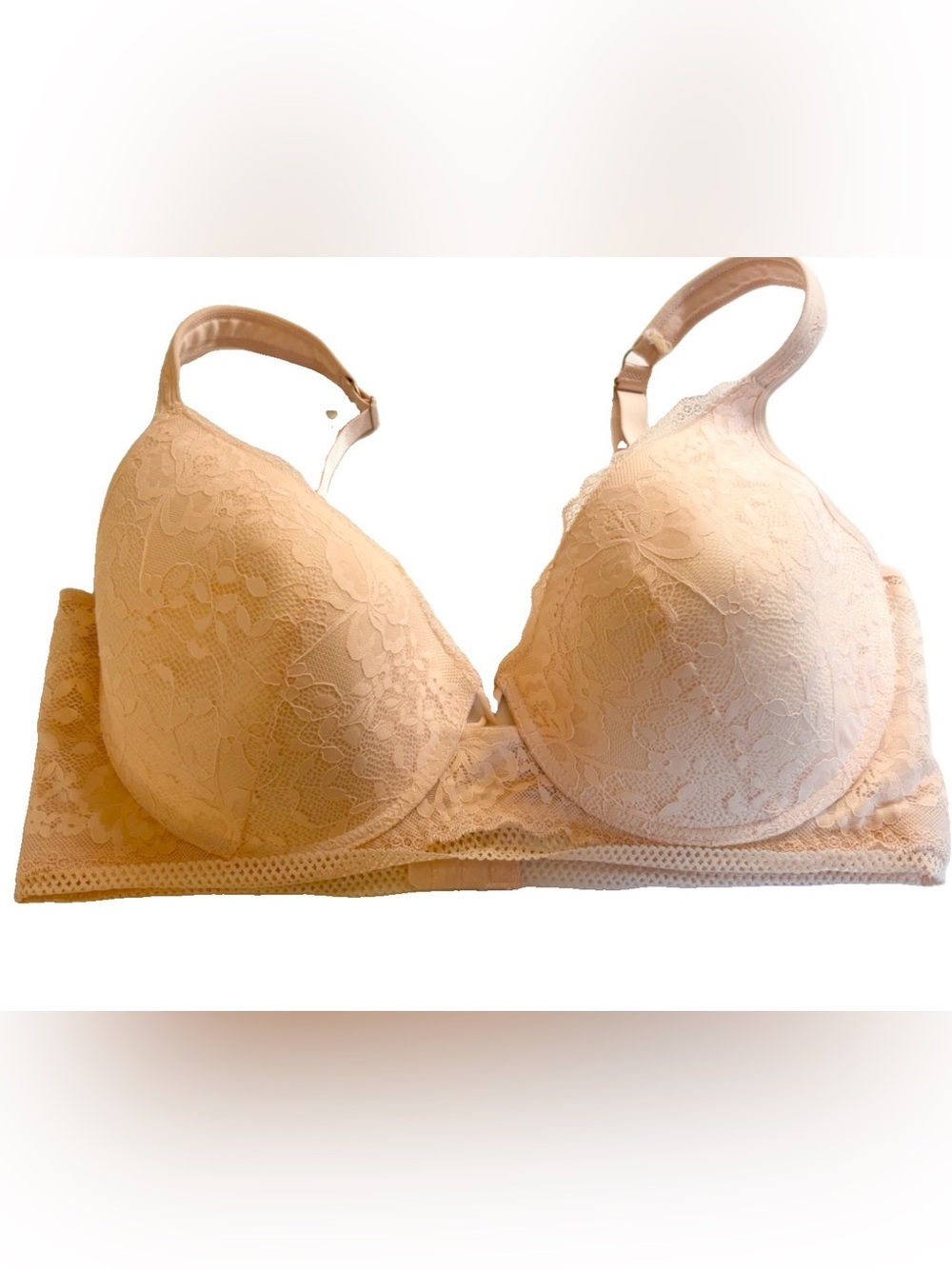 Jessica Simpson Lace Push-Up Bra in Blush Pink